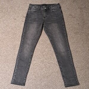 DEAR JOHN Gisele high waisted skinny charcoal jeans, sz 27, $98.00